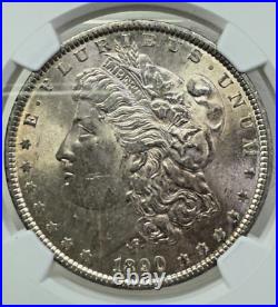 1890 Morgan Silver Dollar NGC MS63 $1 Coin Philadelphia Mint Certified Slab