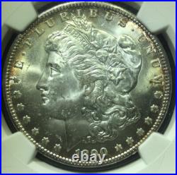 1890 O Morgan Silver Dollar NGC MS-63 Edge Toning Rarer Date