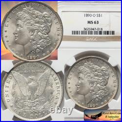 1890 O Morgan Silver Dollar, NGC MS63 Brilliant Uncirculated, Tougher Date C8294