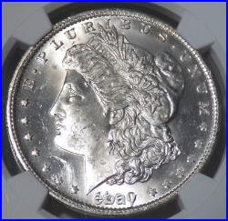 1890-O Morgan Silver Dollar NGC graded MS 63