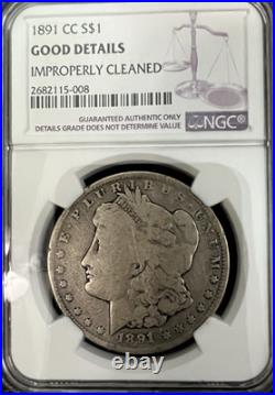 1891 CC Morgan Silver Dollar NGC Good Details
