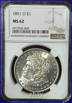 1891 O Morgan Dollar Ngc Ms 62