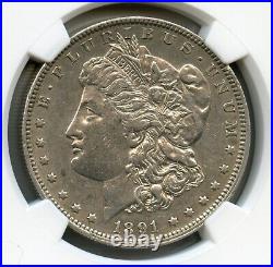 1891 O Morgan Silver Dollar NGC AU 53