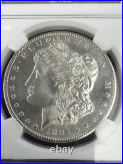 1891 S Morgan Silver Dollar NGC MS 64 1891 S Morgan Silver Dollar NGC MS 64