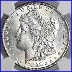 1891-p $1 Morgan Silver Dollar Mint State Ngc Ms61 #8130486-032 Freshly Graded