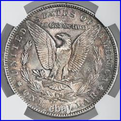 1891-p $1 Morgan Silver Dollar Ngc Ms62 #8672754-050 Toned/toning