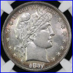 1892 50c Barber Half Dollar NGC AU 58