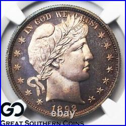 1892 Barber Half Dollar CAMEO PROOF NGC PF 67 Frosty Devices, Premium Quality