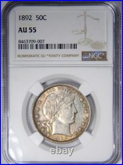 1892 Barber Half Dollar Ngc Au55 Priced Right