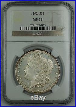 1892 Morgan Silver Dollar $1 Coin NGC MS-63 (Proof-Like, Rare Date for PL)