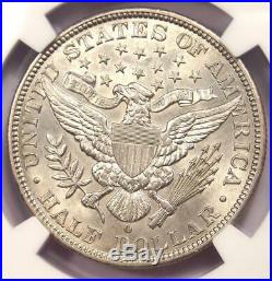 1892-O Barber Half Dollar 50C Coin Certified NGC Uncirculated Detail (MS UNC)