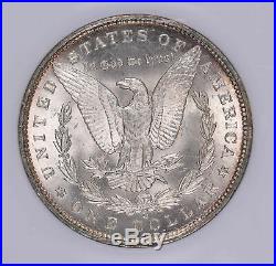1892 O Morgan Silver Dollar Coin Toned Fatty Holder Ngc Ms63 #528-013tjr