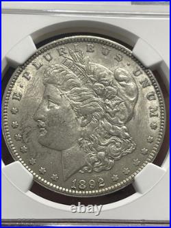 1892 P Morgan Silver Dollar NGC AU58 81079