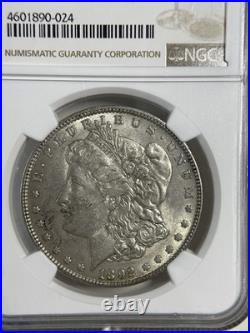 1892 P Morgan Silver Dollar NGC AU58 81079