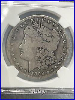 1892 S Morgan Dollar NGC Certified G6 US Silver Coin Low Ball Toned Grey