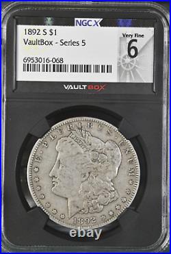1892 S Morgan Silver Dollar $1 NGC VF30 VaultBox Series 5 S216