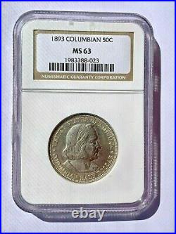 1893 Columbian Exposition Commemorative Silver Half Dollar NGC MS63
