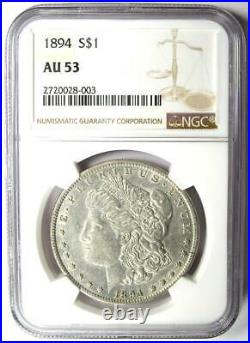 1894-P Morgan Silver Dollar $1 Coin (1894) Certified NGC AU53 Rare Date