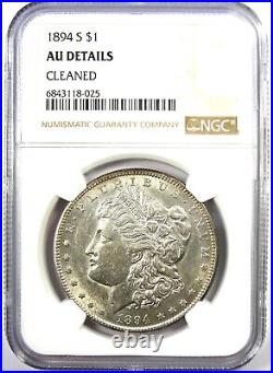 1894-S Morgan Silver Dollar $1 Coin Certified NGC AU Details Rare Date