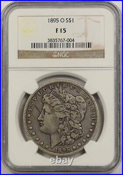 1895-O $1 NGC F 15 (Better Date) Morgan Silver Dollar