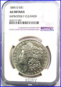 1895-O Morgan Silver Dollar $1 Certified NGC AU Details Rare Date Coin