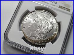 1896 Morgan Silver Dollar NGC MS 64 Toned 1961 Treasury Collection Bag Toning