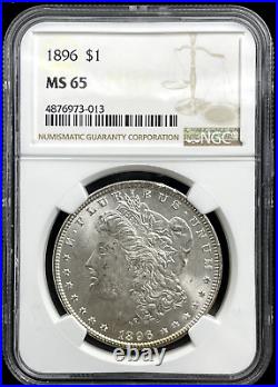 1896 Morgan Silver Dollar Ngc Ms65