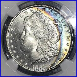1896 Morgan Silver Dollar Nice Toned NGC MS64 Collector Coin. FREE SHIPPING