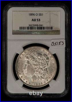 1896-O $1 Morgan Silver Dollar NGC AU 53 SKU-B5153