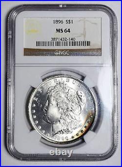 1896 P Morgan Silver Dollar NGC MS-64