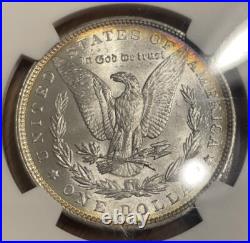 1896 P Morgan Silver Dollar NGC MS63 Ice Blue Toning