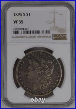 1896 S Morgan Silver Dollar NGC VF-35