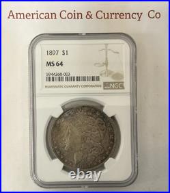 1897 Morgan Silver Dollar NGC MS-64