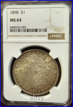 1898 $1 Morgan Silver Dollar NGC MS64