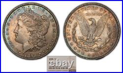 1898 $1 Morgan Silver Dollar PQ Neon Rainbow Toning NGC MS 64 SKU-B2368