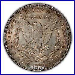 1898 $1 Morgan Silver Dollar PQ Neon Rainbow Toning NGC MS 64 SKU-B2368