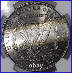 1898 Morgan Silver Dollar NGC MS64 Vam-2B Retained Cud R6 Toned #1843