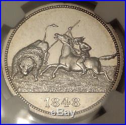 1898 Ne Hk-281 Trans Mississppi Expo Silver Medal So Called Dollar Ngc Ms 62