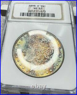 1898-O (MS63) Morgan Dollar $1 Silver One Toner Toned NGC Graded Coin