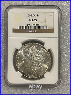 1898 O Morgan Silver Dollar NGC MS65 STUNNER See pics (003)