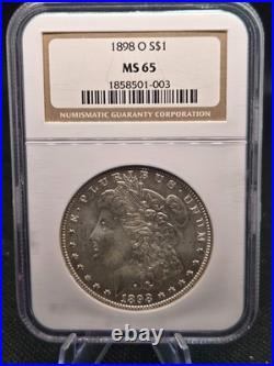 1898-O Morgan Silver Dollar NGC MS66 Vault Gem Showcase 1898-O Morgan Silver Dollar NGC MS66 Vault Gem Showcase