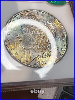 1898-O TONED? (MS63 CAC) Morgan Silver Dollar Toner NGC Graded Coin with Color