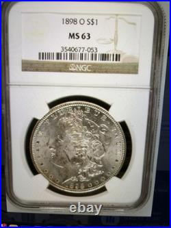 1898-o Morgan Silver Dollar Ngc Ms63