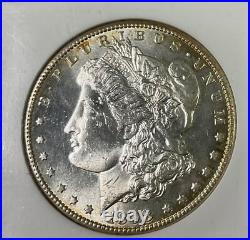 1898S Morgan Silver Dollar NGC MS63 Scarce Date nice fields hint PL