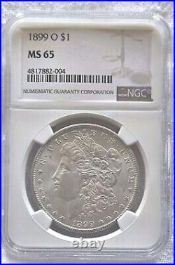 1899-O Morgan Silver Dollar NGC MS65