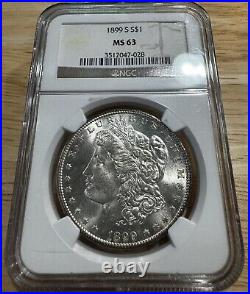 1899 S Morgan Dollar NGC MS63, 2047-028, Free Shipping