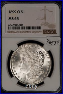 1899-o Silver Morgan Dollar Ngc Ms65 Vam-25b Double Ear, Die Cracks High Grade