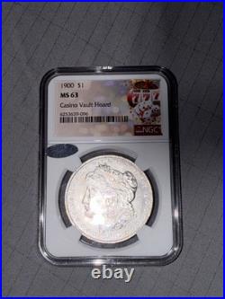1900 Morgan Silver Dollar $1 NGC MS63 Casino Vault Hoard And Littleton Select 1900 Morgan Silver Dollar $1 NGC MS63 Casino Vault Hoard And Littleton Select