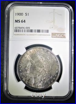 1900 Morgan Silver Dollar, NGC MS 64 Inv#242- 6024 1900 Morgan Silver Dollar, NGC MS 64 Inv#242- 6024