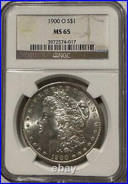 1900 Morgan Silver Dollar Silver Coin NGC MS65 Lustrous Beauty